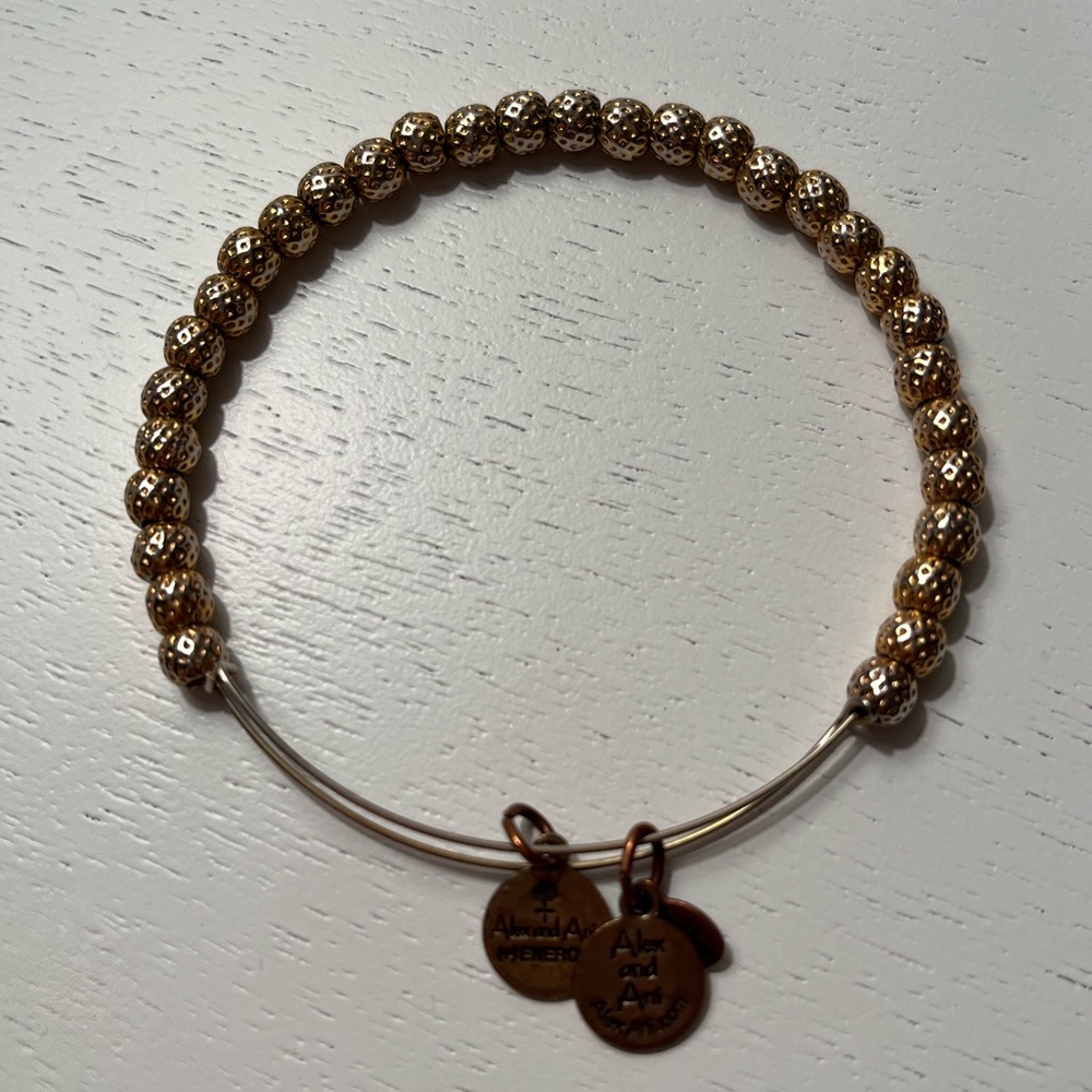 ‼️ Alex and ani gold ball bracelet ‼️